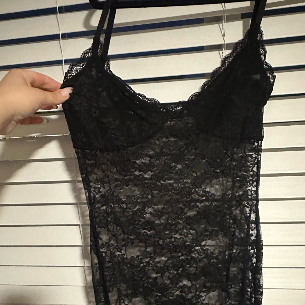 Lace Spaghetti Strap Maxi - Picture 2 of 2